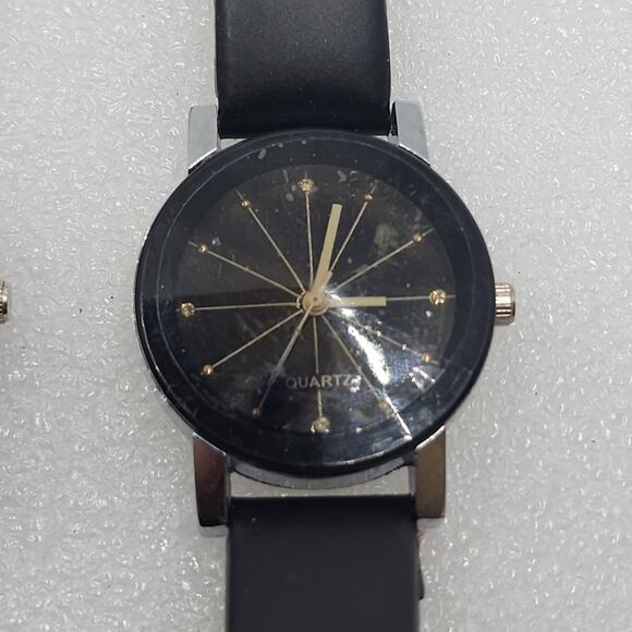 2 Watch Bundle Lot His Her couple set Mid Century Snider Starburst Dial Design - Picture 4 of 9